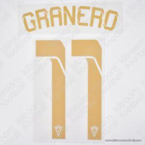 Original Player Issue 2020-21 Marbella FC Home Name Set #11 GRANERO