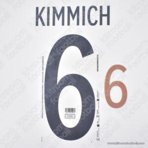 Original Player Issue 2022 Germany FIFA World Cup Home Name Set #6 KIMMICH (DekoGraphics)