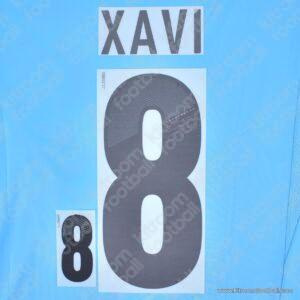 Original Player Issue 2012 Spain UEFA Euro Away Name Set #8 XAVI