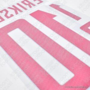 Original Player Issue 2020-24 Denmark FIFA World Cup,UEFA Euro Away Name Set #10 ERIKSEN - Image 2