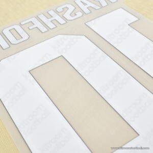 Original Player Issue 2019-20 Manchester United Cup Away Name Set #10 RASHFORD - Image 2