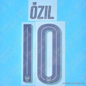 Original Player Issue 2018-19 Arsenal Third Name Set #10 ÖZIL - Image 1