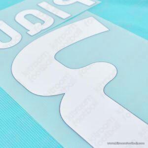 Original Player Issue 2010-11 Barcelona Away Name Set #3 PIQUÉ (Sipesa) - Image 2