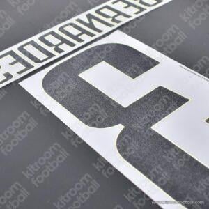 Original Player Issue 2018-19 Juventus Third Name Set #33 BERNARDESCHI (DekoGraphics) - Image 2