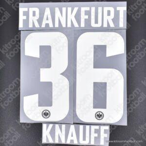 2021-23 Eintracht Frankfurt Away Name Set #36 KNAUFF (Repro)