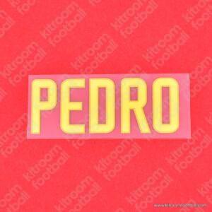2011-12 Barcelona Home & Away Name Block PEDRO (Repro)