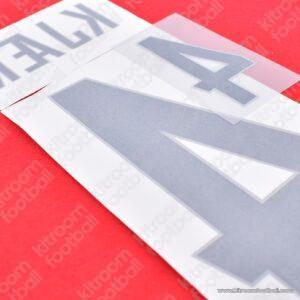 Original Player Issue 2020-24 Denmark FIFA World Cup,UEFA Euro Home Name Set #4 KJAER - Image 2