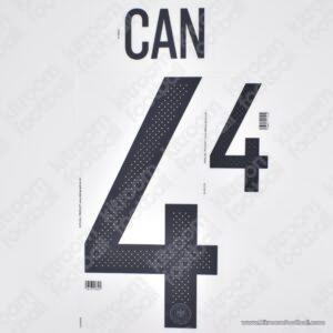 Original Player Issue 2016 Germany UEFA Euro Home Name Set #(1)4 CAN (DekoGraphics)
