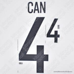 Original Player Issue 2016 Germany UEFA Euro Home Name Set #(1)4 CAN (DekoGraphics) - Image 1