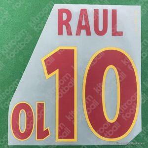 2000-02 Spain UEFA Euro Third Name Set #10 RAUL (Repro)