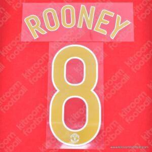 Official Reissue 2006-07 Manchester United Cup Home Name Set #8 ROONEY (Sporting ID)