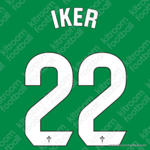 2023-24 Racing Ferrol La Liga Home Name Set #22 IKER Losada (Repro) - Image 1