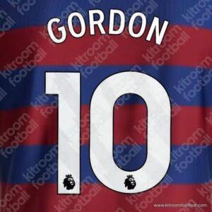 2024-25 Newcastle Name Set #10 GORDON (White) (HQ Repro)