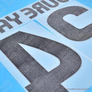 2008-10 Barcelona Away Name Set #24 YAYA TOURE (HQ Repro) - Image 2