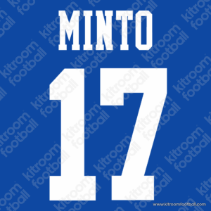 1995-97 Chelsea Home Name Set #17 minto (Repro)