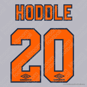 1994-95 Chelsea Away Name Set #20 HODDLE (Repro)