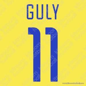 2002-04 Inter Milan Third Name Set #11 GULY (Guglielmimpietro) (Repro) - Image 1
