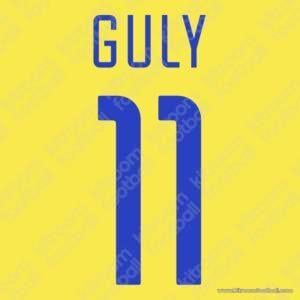 2002-04 Inter Milan Third Name Set #11 GULY (Guglielmimpietro) (Repro) - Image 1