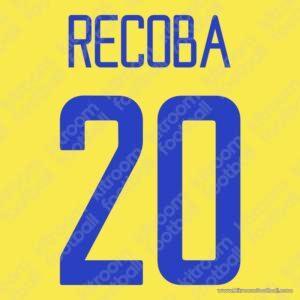 2002-04 Inter Milan Third Name Set #20 RECOBA (Repro) - Image 1