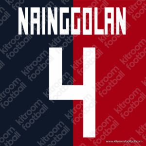 2013-14 Cagliari Home Name Set #4 NAINGGOLAN (Repro)