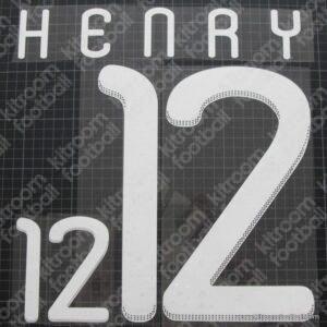 2010-11 France Home Name Set #12 HENRY (HQ  Repro)