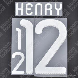 2010-11 France Home Name Set #12 HENRY (HQ  Repro)