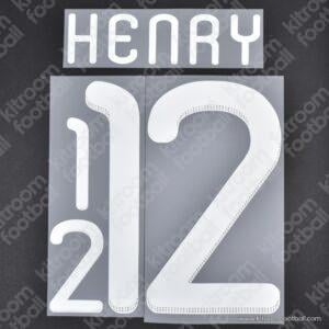 2010-11 France Home Name Set #12 HENRY (HQ Repro)