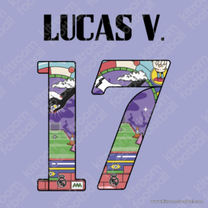 2022-23 Real Madrid Friendly Away Number #17 LUCAS Vázquez (Repro)