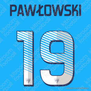 2013-14 Malaga CF Home Name Set #19 PAWLOWSKI (HQ  Repro)