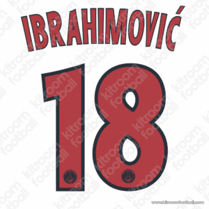 2012-13 PSG Cup Third Name Set #18 IBRAHIMOVIC (HQ  Repro)
