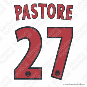 2012-13 PSG Cup Third Name Set #27 Javier PASTORE (HQ Repro) - Image 1