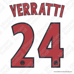 2012-13 PSG Cup Third Name Set #24 VERRATTI (HQ  Repro)