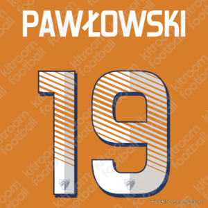 2013-14 Malaga CF La Liga Third Name Set #19 PAWLOWSKI (HQ  Repro)