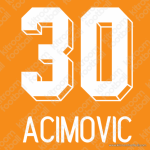 2008-10 Austria Wien Away Name Set #30 ACIMOVIC (Repro)