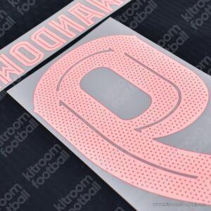 Original Player Issue 2024-25 Barcelona Cup Away Name Set #9 LEWANDOWSKI (TPT) - Image 2