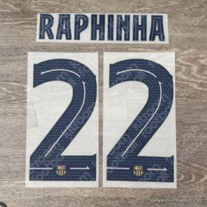 2022-23 Barcelona Third Name Number Set #22 RAPHINHA Repro Cup - Image 1