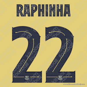 2022-23 Barcelona Third Name Number Set #22 RAPHINHA Repro Cup