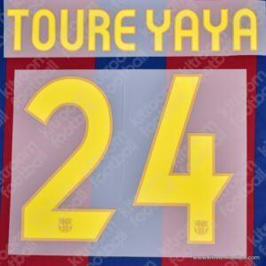 2007-08 Barcelona Home Name Number Set #24 TOURE YAYA Repro