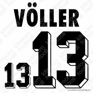 1994 Germany FIFA World Cup Home Name Set #13 VÖLLER (Repro)