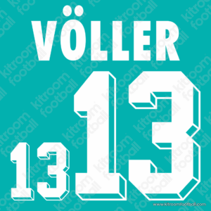1994 Germany FIFA World Cup Away Name Set #13 VÖLLER (Repro) - Image 1