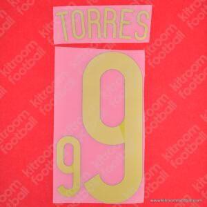 2014 Spain FIFA World Cup Home Name Set #9 Fernando TORRES