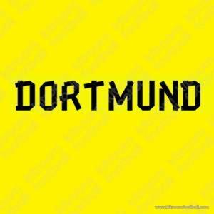 2012-13 Borussia Dortmund Home Name Set DORTMUND club name patch (Repro) - Image 1