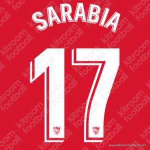 2018-19 Sevilla La Liga Away Name Set #17 SARABIA (Repro)