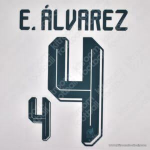 2026 México FIFA World Cup Away Name Set #4 Edson ALVAREZ (HQ Repro)