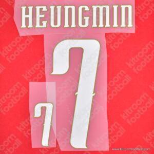 2026 South Korea FIFA World Cup Home Name Set #7 Son HEUNGMIN (Repro)