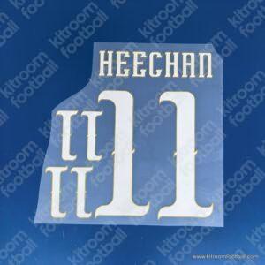 2026 South Korea FIFA World Cup Home Name Set #11 Hwang HEECHAN (Repro)