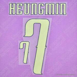 2026 South Korea FIFA World Cup Away Name Set #7 Son HEUNGMIN (Repro)