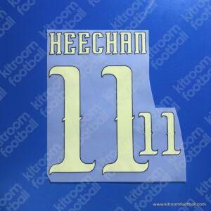 2026 South Korea FIFA World Cup Away Name Set #11 Hwan HEECHAN (Repro)