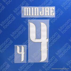 2026 South Korea FIFA World Cup Home Name Set #4 MINGJAE (Repro) - Image 1