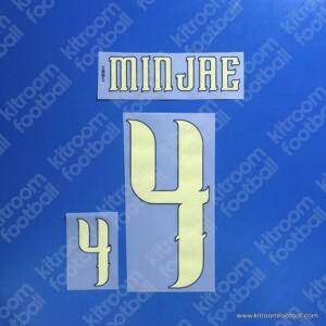 2026 South Korea FIFA World Cup Away Name Set #4 MINGJAE (Repro)